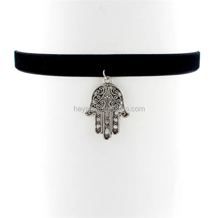Fashion sexy black velvet choker in stock