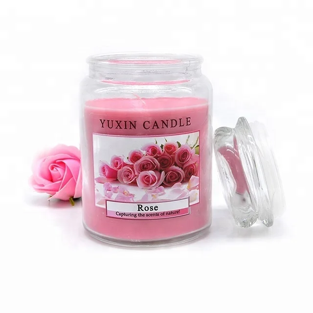 D16T Large size soy wax candle yankee style candles scented with customized logo