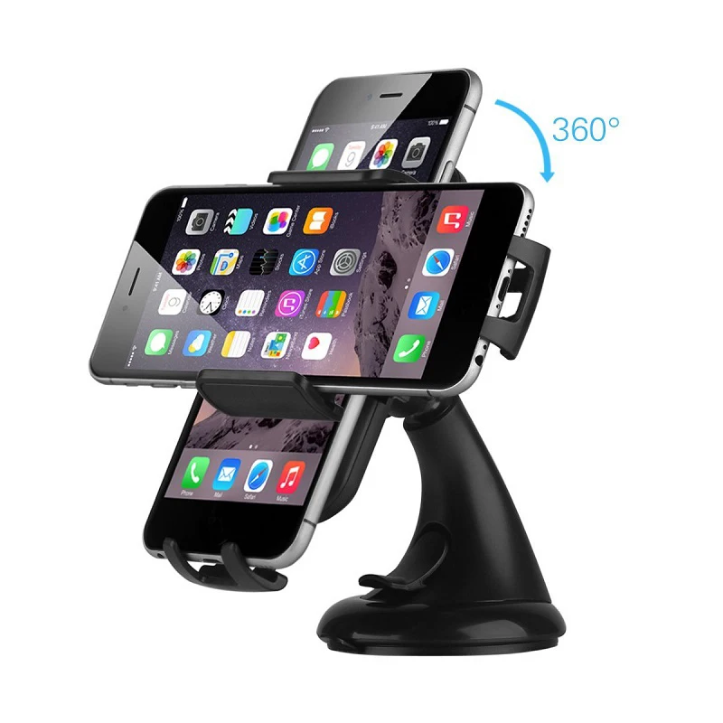 Universal windshield Dashboard car mount 360 degree rotation phone holder for mobile phone GPS