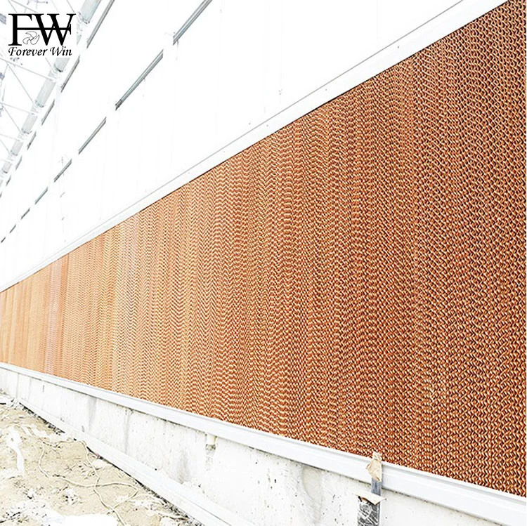 farming climate control equipment aluminum metal frame paper cooling pad for greenhouse