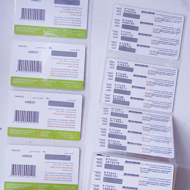 Custom Scratch Cards Plastic Voip Calling Card