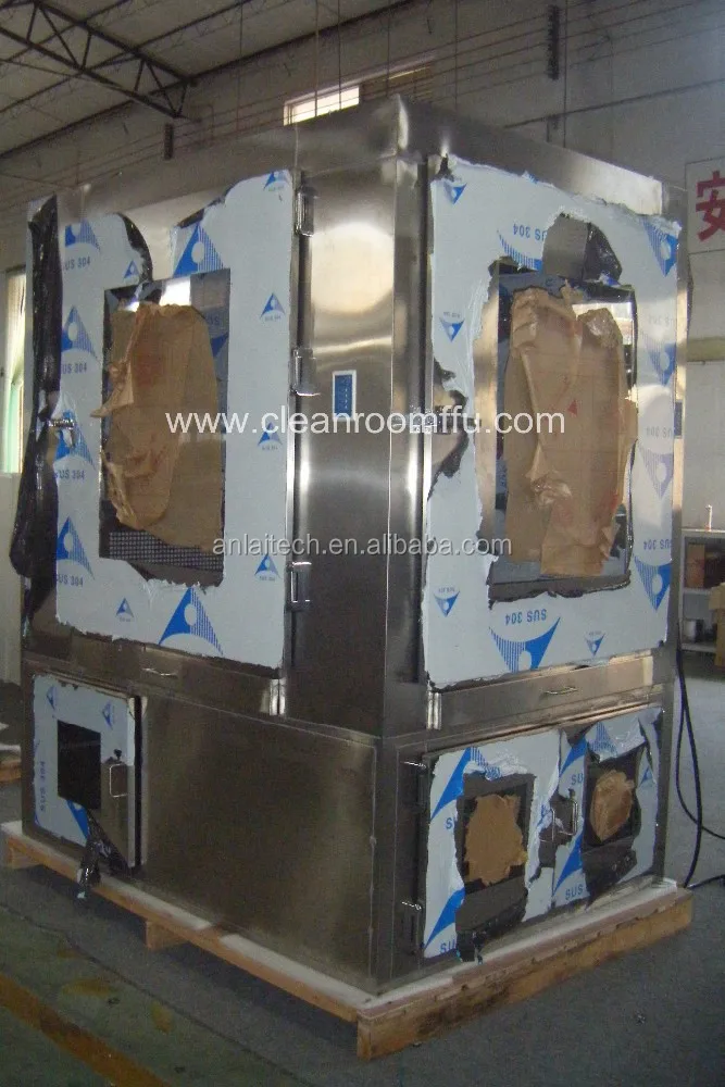 Stainless Steel Transfer Hatches Pass Through Box with Roller, air Shower Type for Trolley