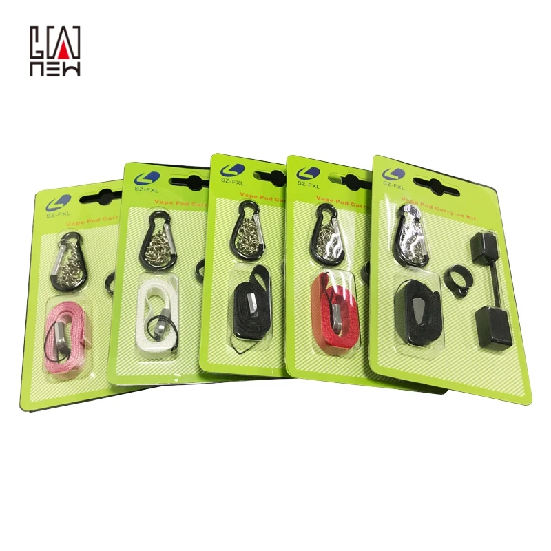 
2019 hot sale Silicone vape pod pen straps roping carry on lanyard kit for JUULS 