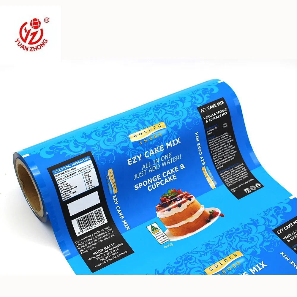 Заводская поставка алюминиевая фольга пластиковая ламинирующая пластиковая автоматическая упаковочная пленка