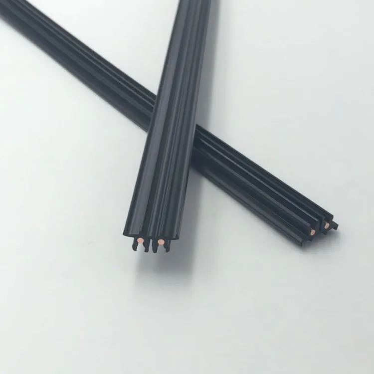 Horizontal Slider strips copper track rail profile 4 track sliding light profile