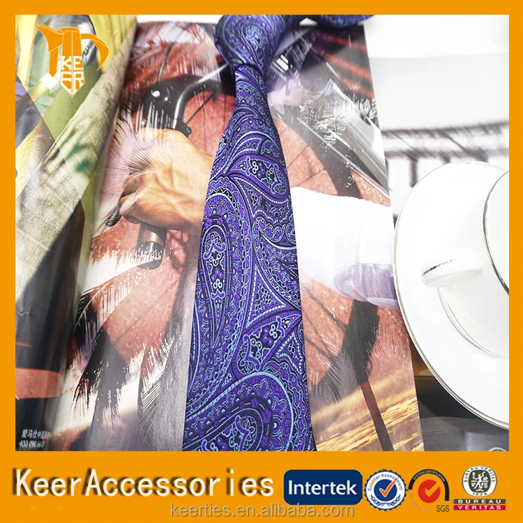 Paisley Italy Jacquard Woven Paisley Silk Necktie, Silk Tie