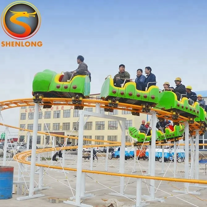 Fairground Rides Amusement Park Rides Roller Coaster Worm Rides Adults Children Exciting Mini Roller Coaster for sale