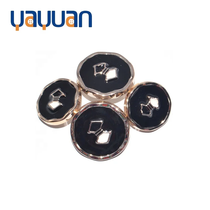 2024 Stylish black mushroom button with shank for manual sewing