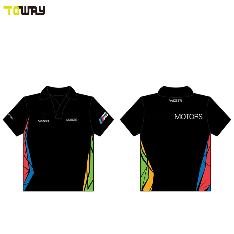 sublimated blank racing pit crew shirts wholesale