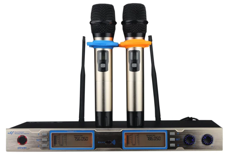 KTV-A6 Беспроводная система LAIKESI UHF микрофоны с ЖК-дисплеем состояние системы обратной связи в реальном времени