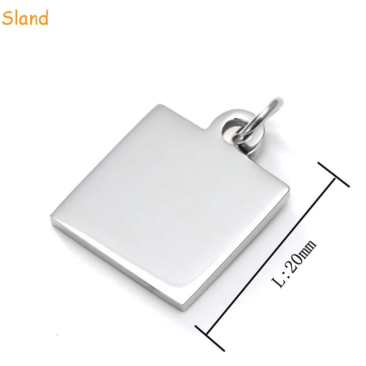 Manufacturer Custom metal steel Jewelry Findings High Polished Gold Round Coin Pendant Charm For Necklace