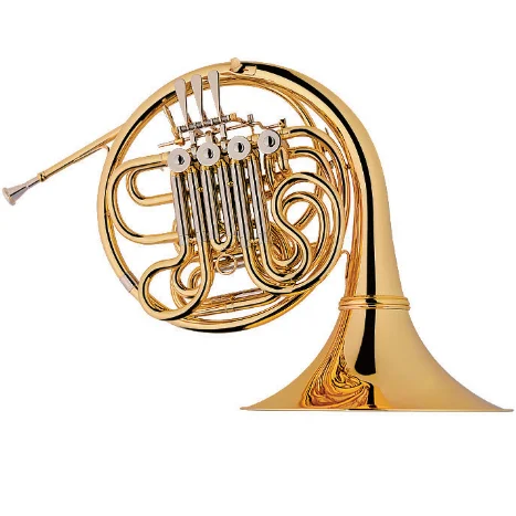 High Grade Bb/F 4 KEY Double French Horn for brass instrument