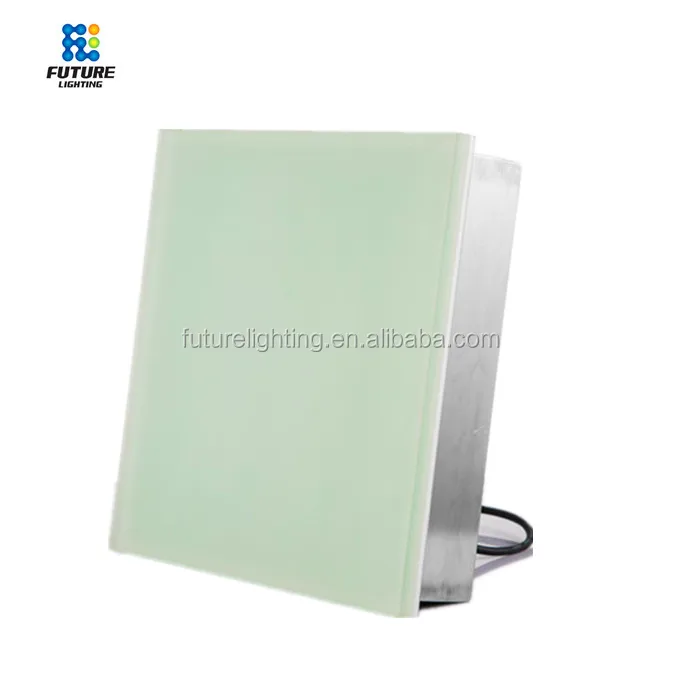 
Уличная квадратная Встраиваемая стеклянная полка rgb 300x300 мм, 12 В, 24 В, напольная плитка, настенная светодиодная кирпичная лампа 