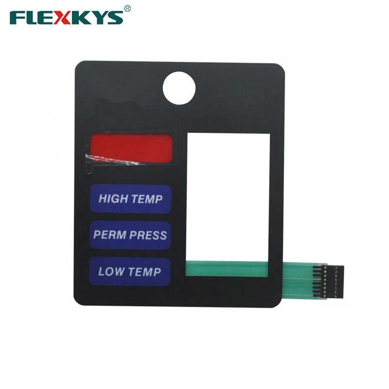 2.54mm jack flat keyboard tactile membrane switch keybooard with RGB film for drum