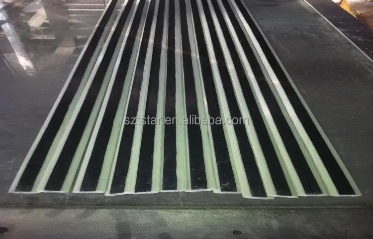 Fiberglass and carbon fiber mixed high strength flat bar / GFRP flat bar, solid flat bar