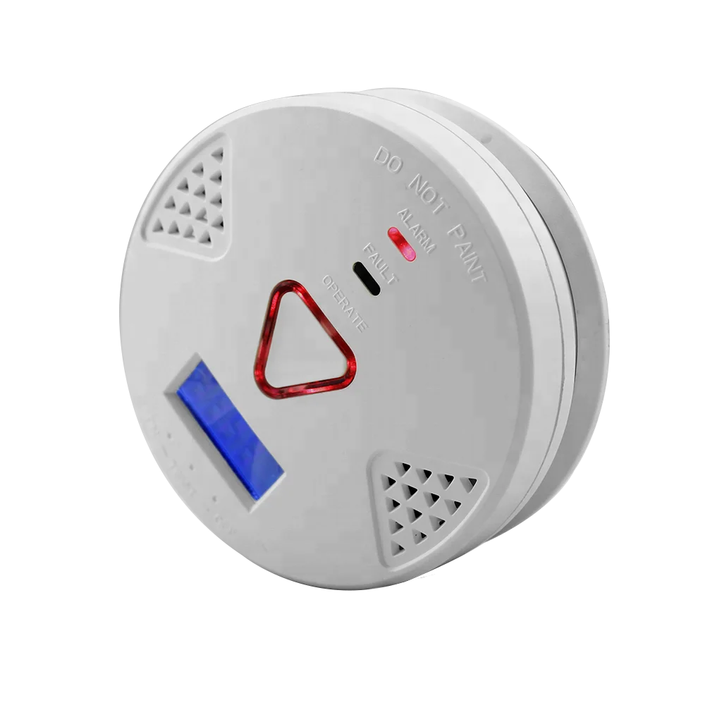 Беспроводной детектор угарного газа, звуковое и световое предупреждение высокого качества, с ЖК-индикатором