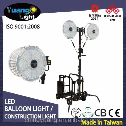 
LED Portable Light Tower 600 W for Night Construction Waterproof 