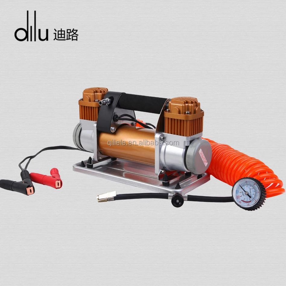 Portable Heavy Duty Tyre Inflator Gauge Car Air Compressor