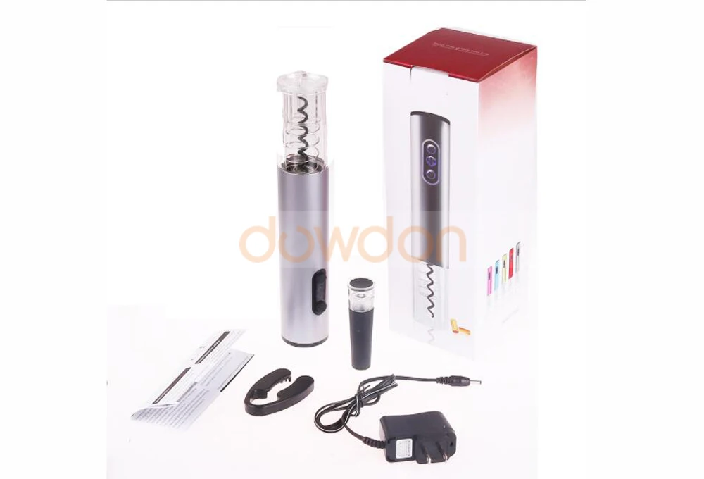 Electric Wine Opener Battery Operated Red Wine Bottle Opener Auto Corkscrew with Foil Cutter