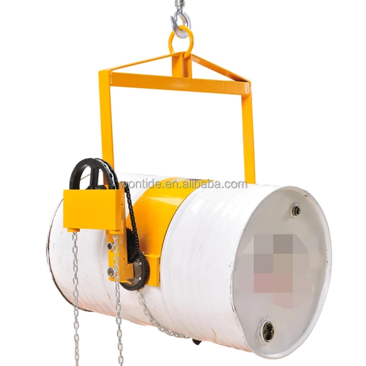 Geared Rotating Oil Drum Lifter Drum Handling Equipment Industrial Filed Customized Q235 Steel Unavailable WONTIDE CN;SHN 500kg