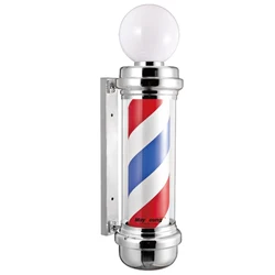 M337 Series Best Chromed Plated with Big Round Ball Barber Pole Sign Peluquero Salon De Polo 1.5 Meter 50/60hz CE,ROHS Light 17W