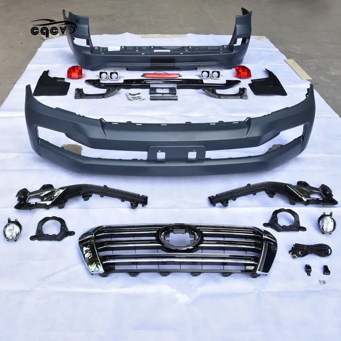 Body kit for 2008-2015 Toyota Land Cruise&r upgrade to 2016 Toyota Lan&d Cruiser front bumper rear bumper taillight geiller