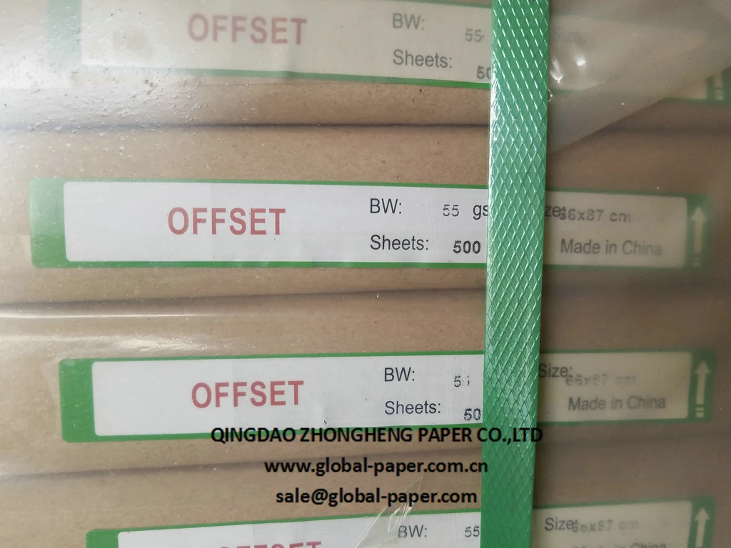 high whiteness good bond printing paper used on high speed printing machine for making excise book