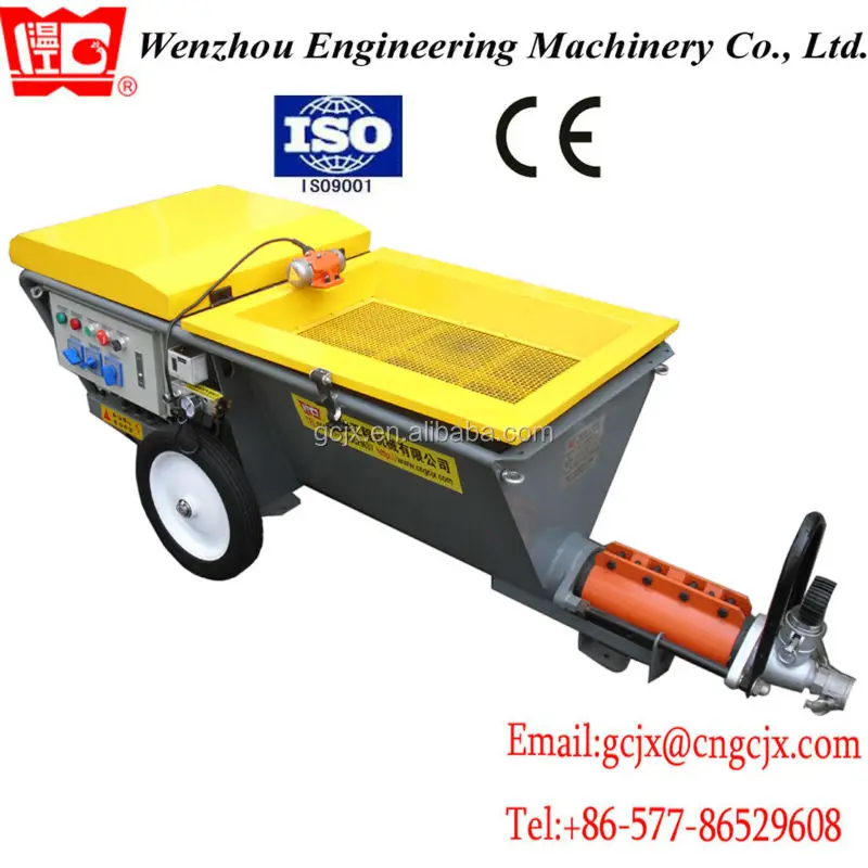 JP70-P cement mortar plastering  spraying machine screw pump