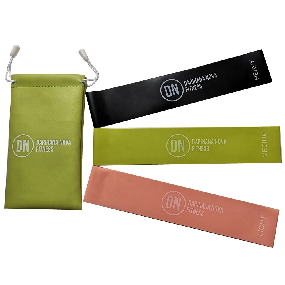 Mini custom elastic resistance bands fitness bands set