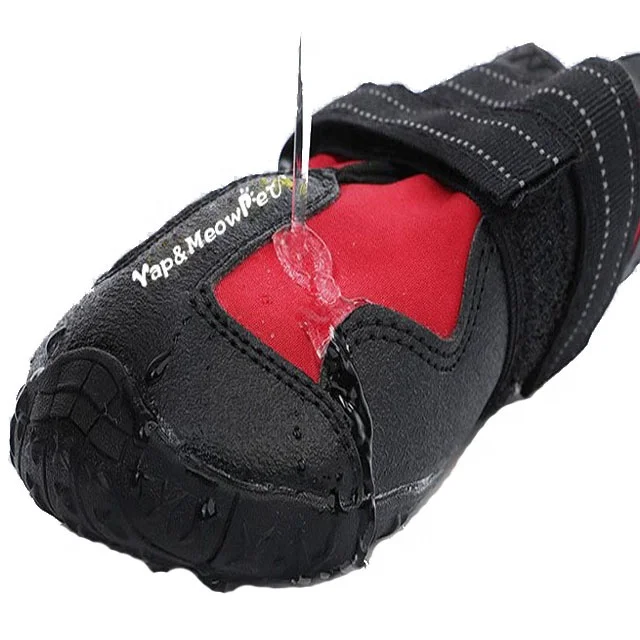 Dog Shoes Water Resistant Dog Boots Anti-slip Warm Paw Protector for Medium to Large Dogs Labrador Husky Shoes 4 Pcs