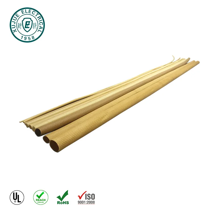 High Voltage Insulation Silicone Rubber Cable Sleeve and Fiberglass Braid