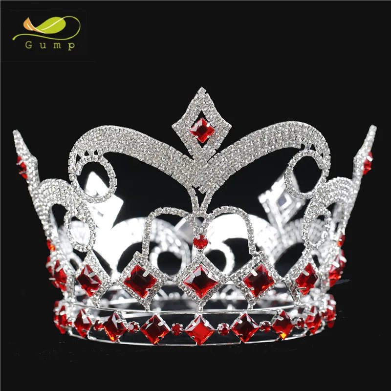 Large Custom Full Round Crystal Crown Beauty Tiara
