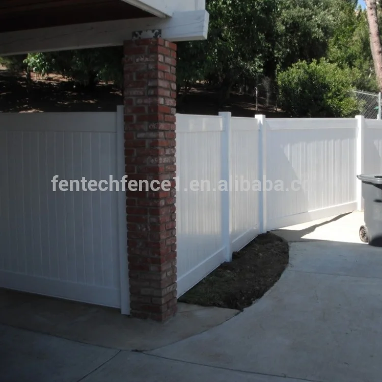 FenTech, 100% натуральный материал, 6x8 футов, белые виниловые пластиковые настенные панели для забора, серия ПВХ забора