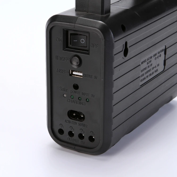 2018 Hot selling of solar light kits and good quality emergency battery of solar light system with FM radio