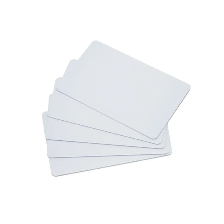 Прочная пластиковая струйная печать/термопечать глянцевое ламинирование белый cr80 пустая карта