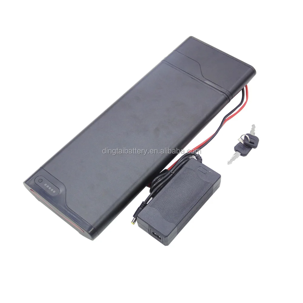 Light Weight Ebike Battery 36v 7.8ah 8.7ah 9ah 9.6ah 10ah 10.5ah Slim Rear Rack case Electric Bike Li Ion Battery