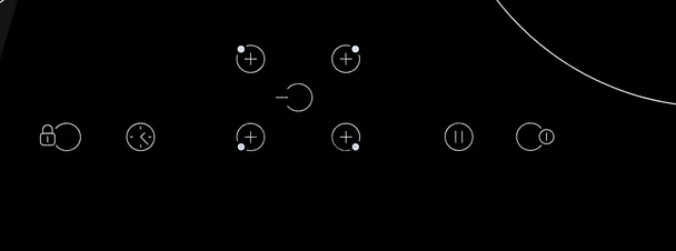 Induction cooker, 4 Burner Heating Digital Ceramic Countertop, 220V 6800W Electric Induction Cooker Cooktop