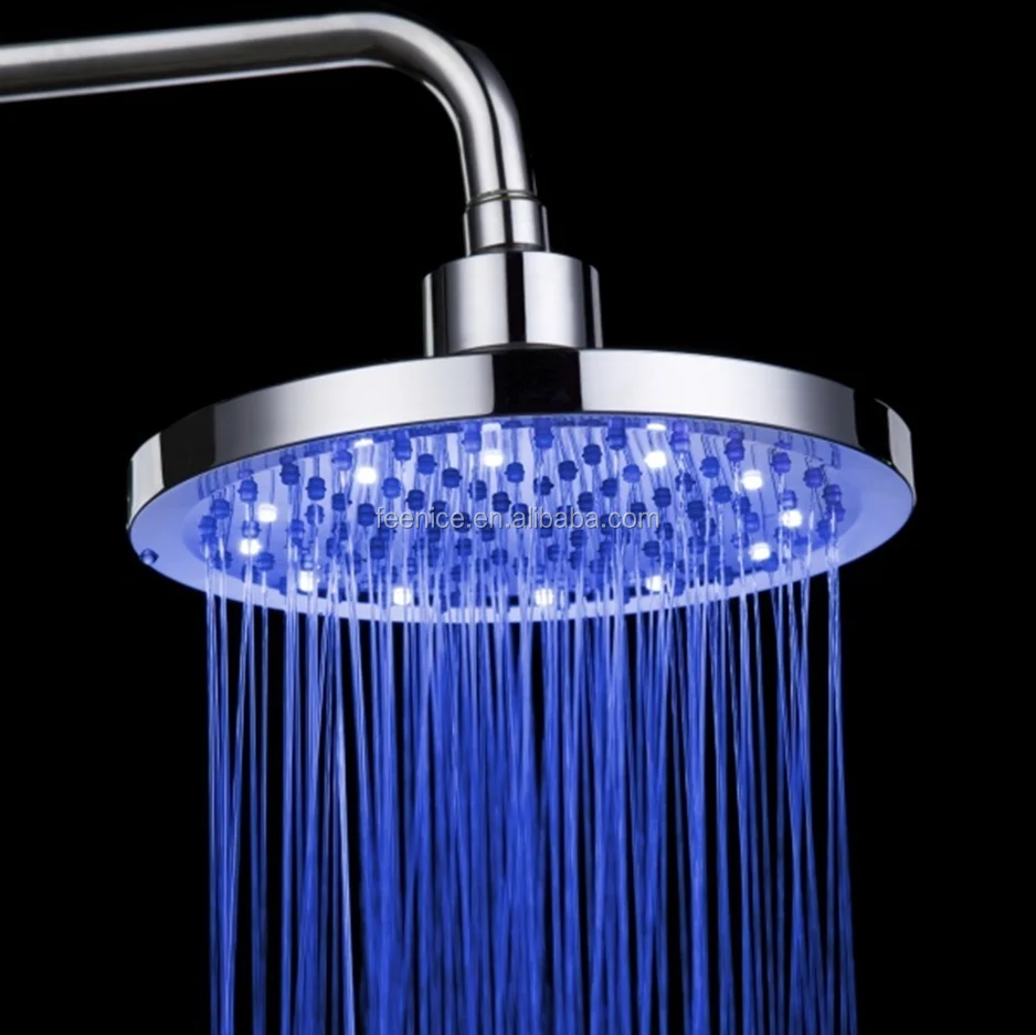 Round LED shower head