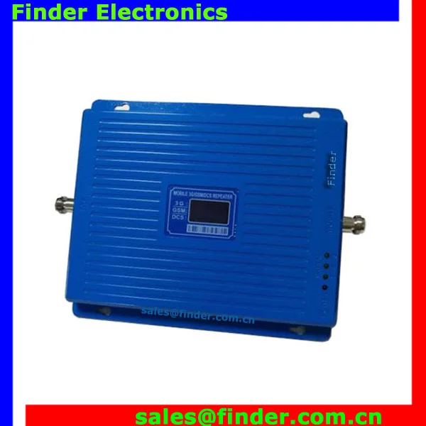 900MHz 1800MHz 2100MHz Triple Band 2g3g4g Mobile Signal Booster GSM W-CDMA LTE DCS Repeater with Screen Display