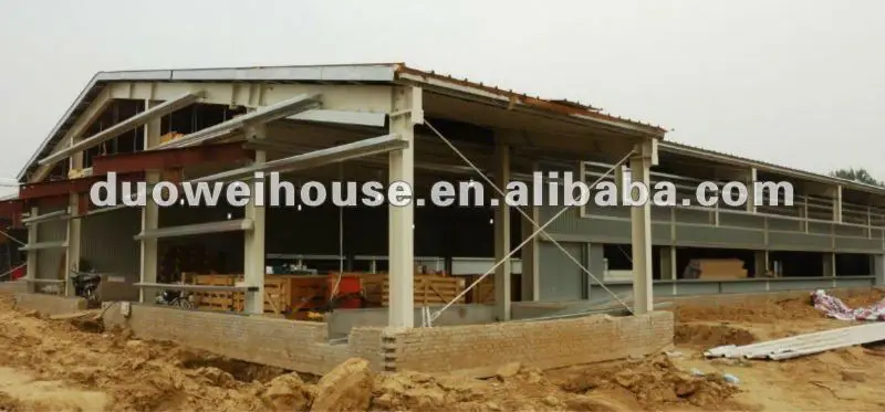 
China DUOWEI Prefab Chicken House Poultry Shed 
