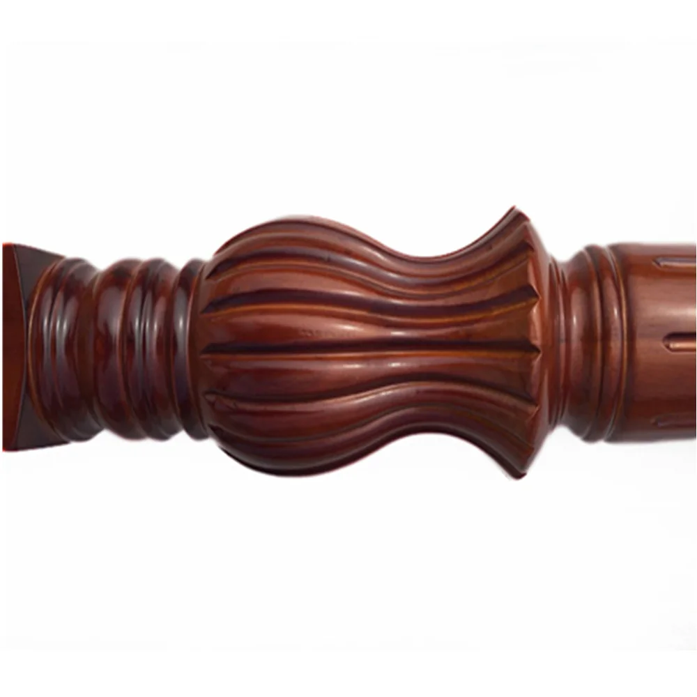 Modern indoor prefab wood balcony stair railing