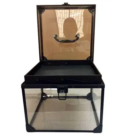 acrylic tiara display package box crown train cases