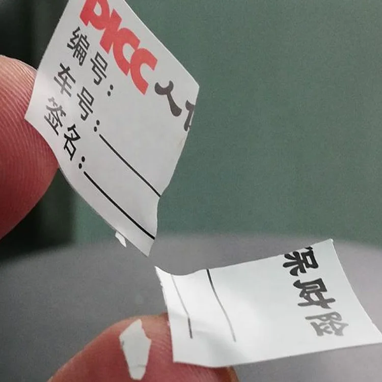 
Egg Shell Stickers Seal Packaging Series Number Printing Tamper Evident Self Adhesive Destructive Warranty Security Labels 