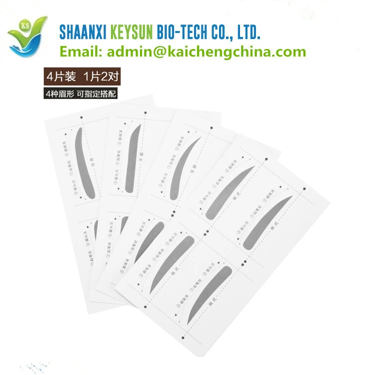
2018 wholesale Beauty Tools Plastic DIY Eye Brow Shaping Stencils Eyebrow Template Stencil 