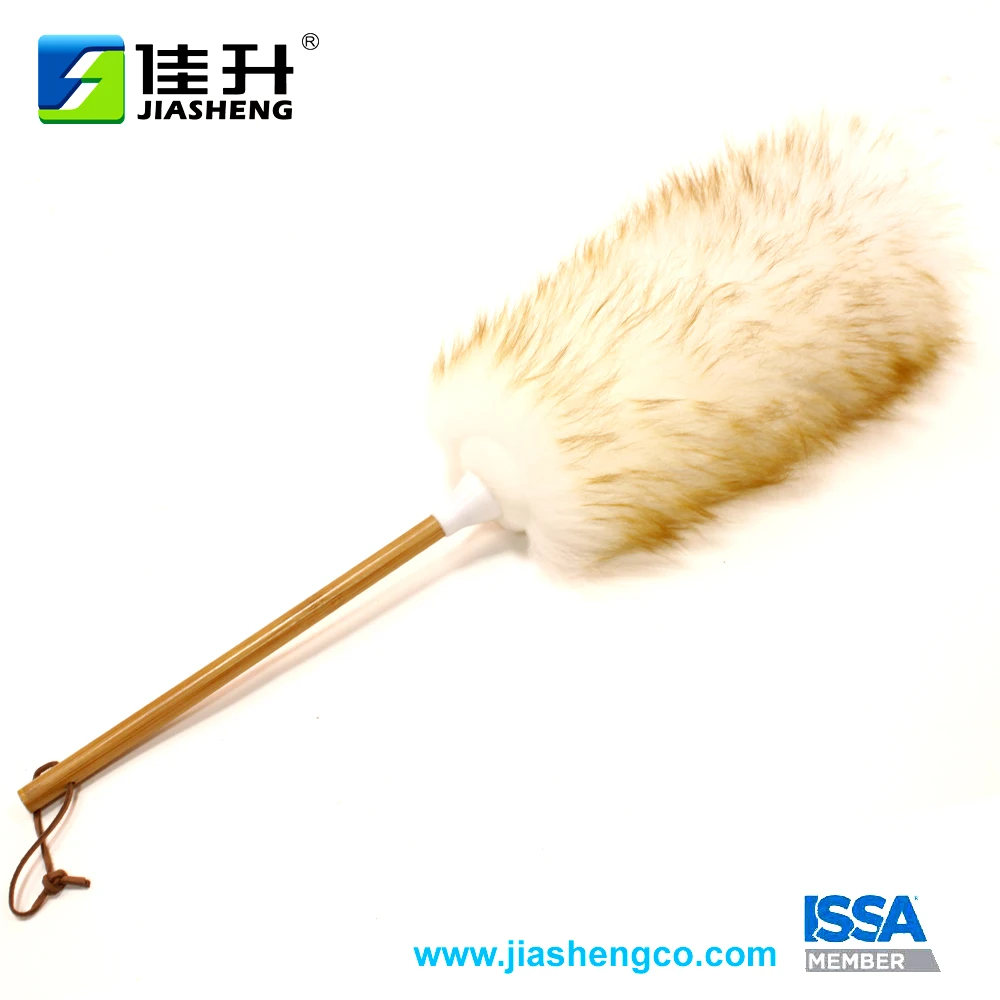 lambswool duster with Bamboo handle Sheepskin duster