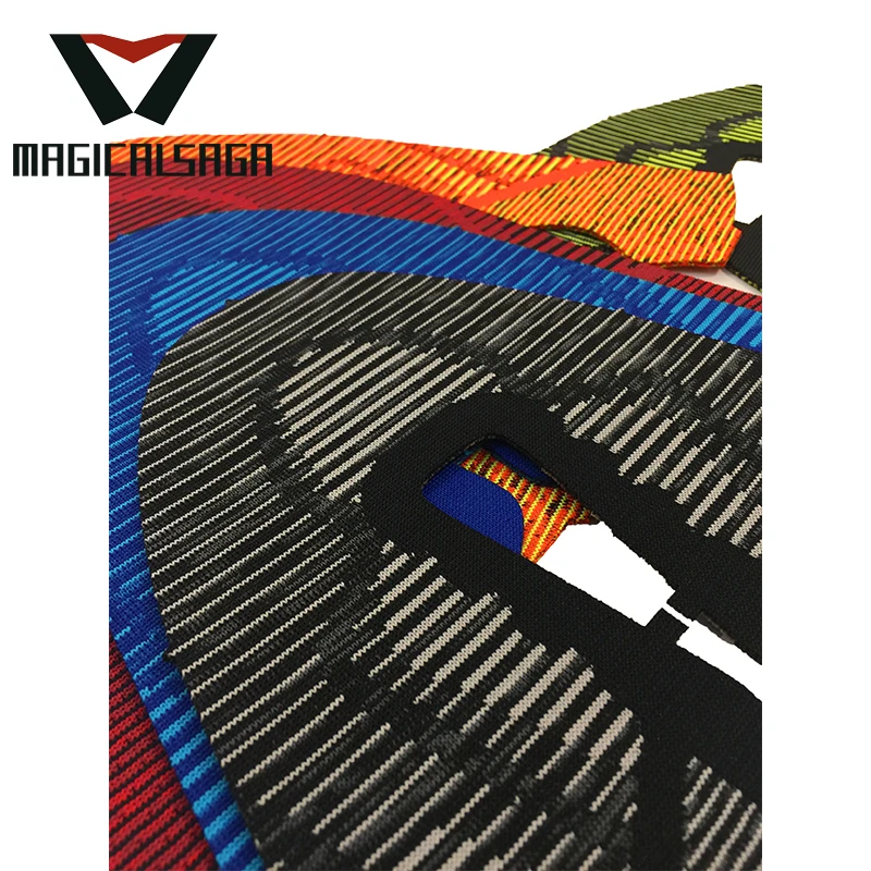 New arrivals sport shoe vamp racer upper flyknit material for shoes