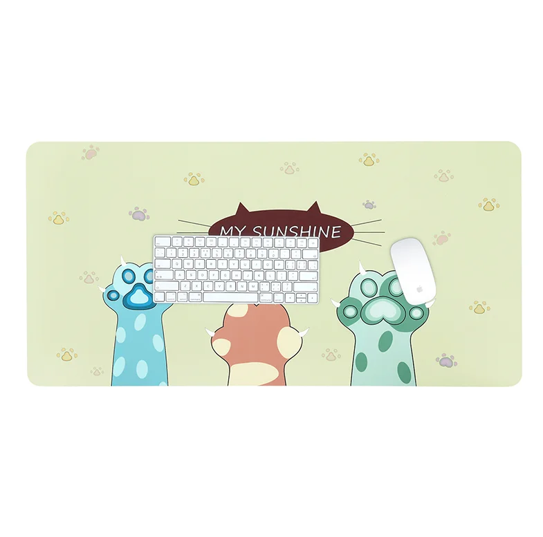 BUBM Custom Logo Printed PU Leather Mouse pad