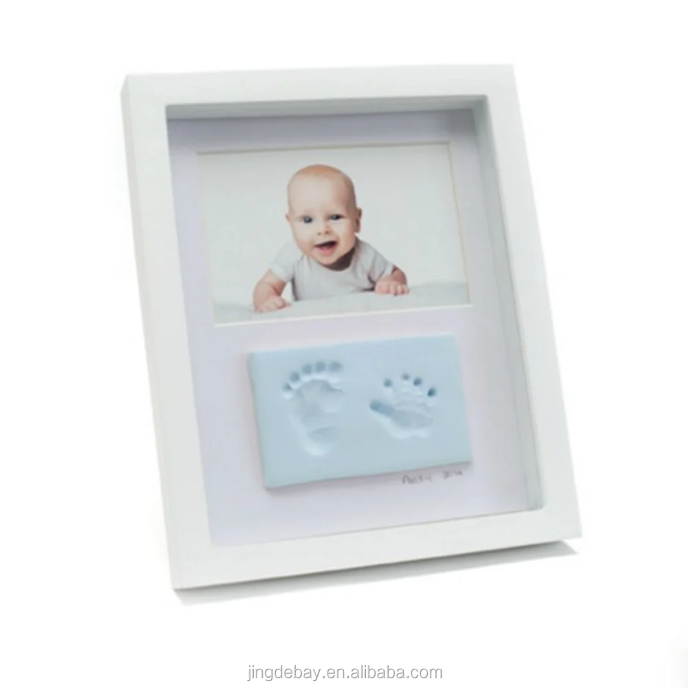 New design baby footprint handprint memorial pet frame shadow box photo