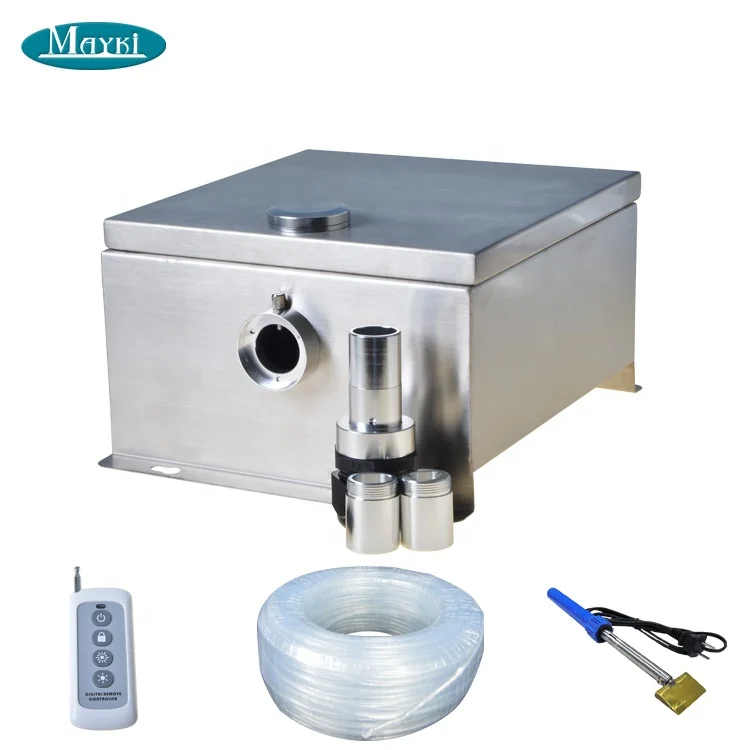 100meters DIY Fiber Optic Pool Light Kit for Perimeter Light Decoration