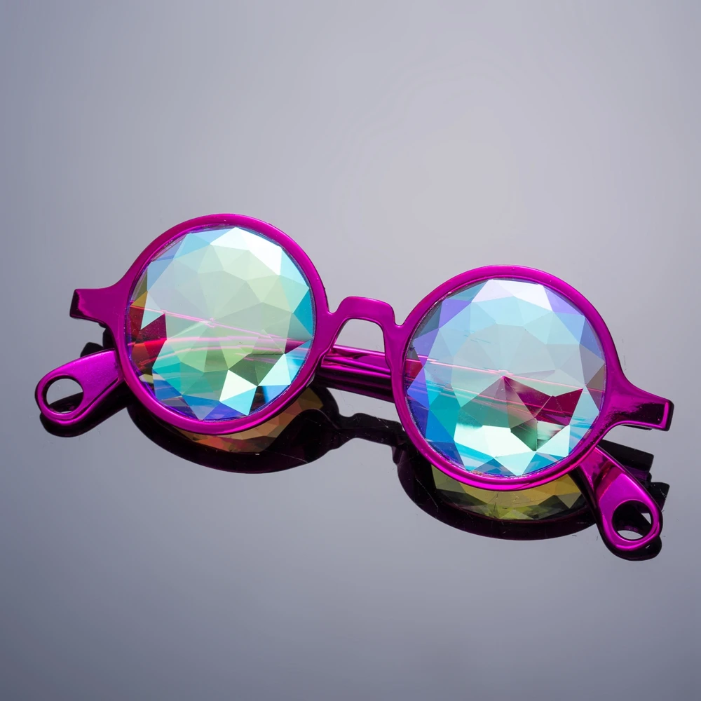 Top quality custom sunglasses 2018 fashionable crazy funny kaleidoscope glasses